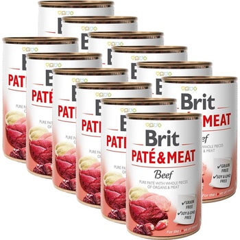 Brit Консерва Brit Paté & Meat Говеждо 12 x 400 г