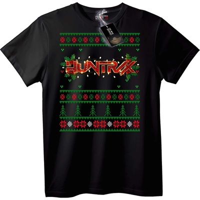 NOONEBRAND Тениска HUNTRX Грозен Коледен Пуловер - L, Black