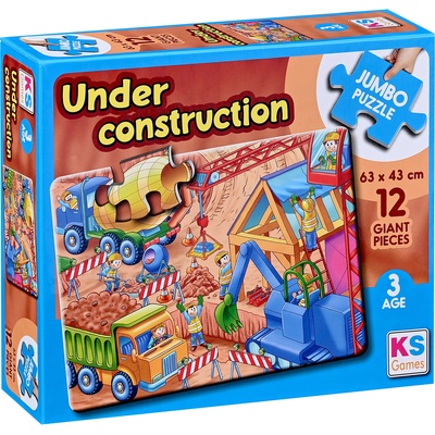 KS Games Пъзел KS Games от 12 XXL части - Строителна площадка (JP31004)