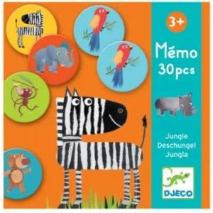 DJECO - Детска игра за памет мемо Джунгла (DJ08159)