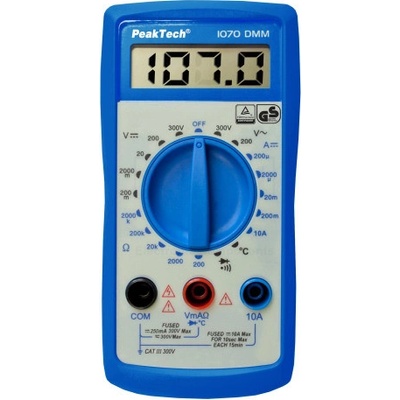 PEAKTECH P 1070 LCD 3,5-místný (2000); VAC:200/300V