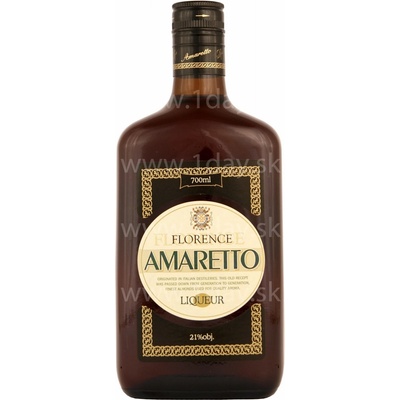 Amaretto Florence 21% 0,7 l (čistá fľaša)