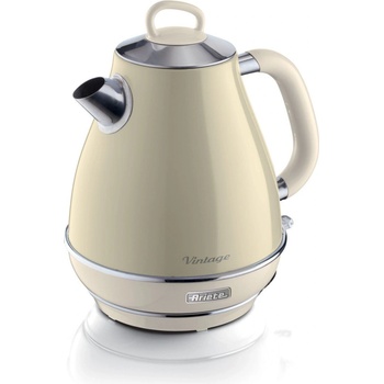 Ariete Електрическа ретро кана Ariete Vintage, 2000W, Капацитет 1.7 л, 360° безжична основа, Миещ се филтър, Автоматично изключване - БЕЖОВ (AR-00C286903AR0)