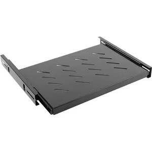 Lanberg Аксесоар, Lanberg 19" sliding shelf 1U / 463x350mm, max load capacity up to 18kg, black (AK-1006-B)