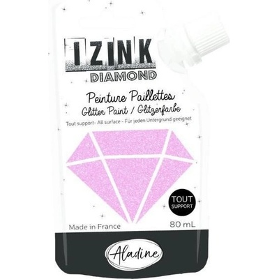 Izink Diamond Diamantová barva růžová 80 ml
