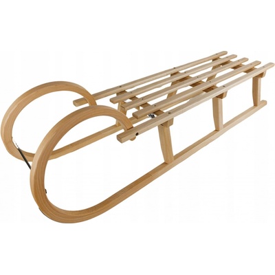 ACRA Drevené sánky 125 cm A2044/125 s dreveným sedadlom