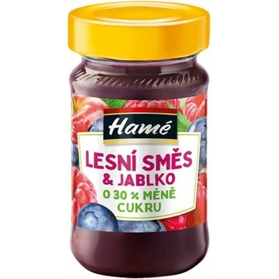 Hamé Ovocná nátierka lesná zmes a jablko so zníženým obsahom cukru 230 g