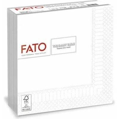 FATO Ubrousky 1/4 ohyb Smart Table bílá 50ks 33x33cm