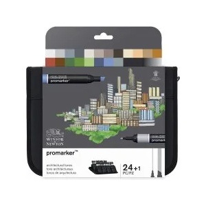 Winsor & Newton Маркер Promarker Architect Tones 24 цвята