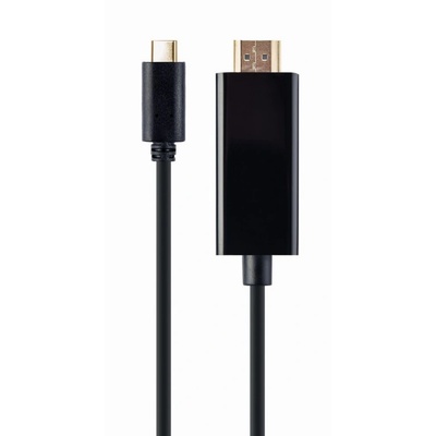 Gembird USB-C към HDMI-мъжки адаптер 4K 60Hz 2m черен A-CM-HDMIM-02 (A-CM-HDMIM-02)