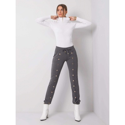 Relevance dámské tepláky se cvočky rv-dr-6016.08-grey
