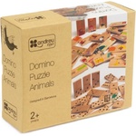 ANDREU Toys Детска дървена игра Andreu toys - Домино-пъзел, животни (16113) - ozone
