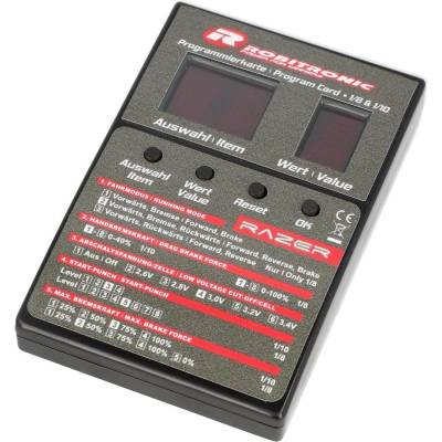 ROBITRONIC Програмна карта Робитроник Рейзър Hobbywing алтернативна LED Program Box Razer ten & eight R01269 (R01269)