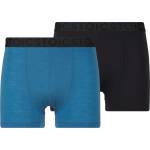 Stoic Мъжко мериносово термобельо Stoic Merino150 SadjemSt. Boxer 2-Pack Merino base layer - Black / Summer Blue - размер 3XL (015-2329-0416)