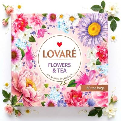 Lovaré Portfolio Flowers & Tea Collection sada čajů 60 ks