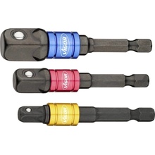 VIGOR V7603/3, Sada adaptérů nástrčného klíče | 1/4", 3/8", 1/2" čtyřhran masivní, 3 ks