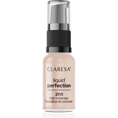 Claresa Liquid Perfection 2in1 vysoko krycí make-up 103 Cool Medium 18 g