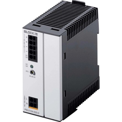 BLOCK PM-0124-020-0 sieťový zdroj na montážnu lištu (DIN lištu), 24 V/DC, 2 A, 48 W, výstupy 1 x