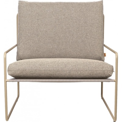 FERM LIVING Zahradní křeslo Desert, Cashmere / Dark Sand