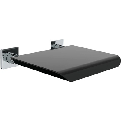 Emco System 2 - Sklopné sedadlo do kúpeľne, čierna 355121202