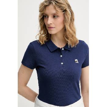 Karl Lagerfeld тениска с яка дамска памучна IKON (B2W17098)