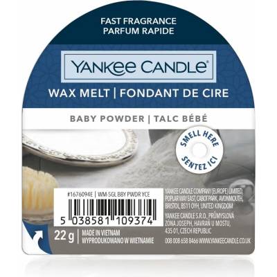 Yankee Candle vonný vosk do aroma lampy Baby Powder 22 g