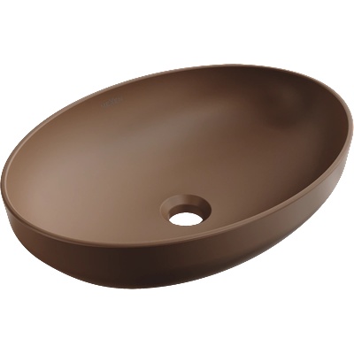 Mexen Cornelia умивалник за плот 50 x 37 см, кафяв мат - 21885068 (21885068)
