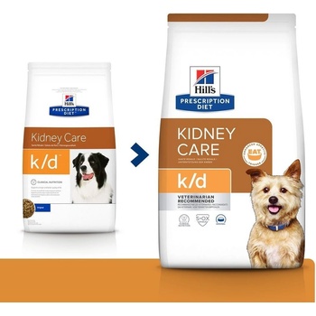 Hill's Prescription Diet K/D Starostlivosť o obličky granule pre psov 2 x 12 kg