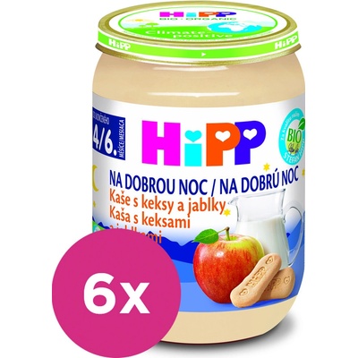 HiPP Bio Na dobrú noc krupicová 6 x 190 g