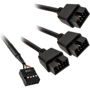 Lian Li Конвертор Lian Li PW-U2HB USB Конвертор 1 USB към 3 USB - PW-U2HB (PW-U2HB)
