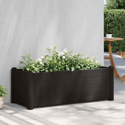 VidaXL Vyvýšený záhon PP antracitový 100 x 43 x 35 cm