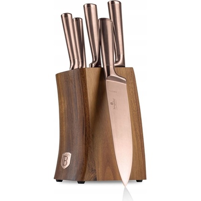 Berlingerhaus BH 3126 Bamboo so stojanom Taupe 6 ks