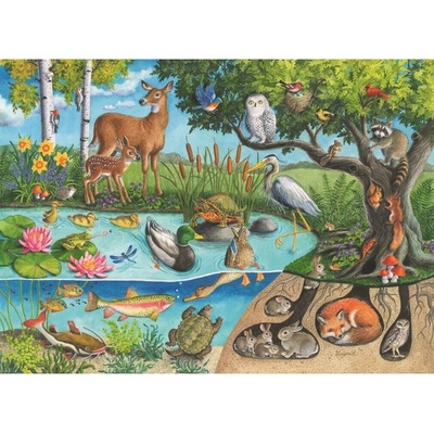 RAVENSBURGER Zvieratá na zemi i pod ňou tajomstvo prírody 60 dielov