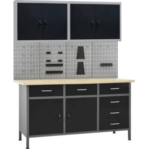 HABA Работна маса с четири стенни панела и два шкафа Simmons (V3053435)