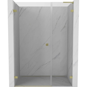 Mexen Lunar-B L душ кабина лява 115 см, прозрачна, златна матова - 832SL-115-050-55-00-L (832SL-115-050-55-00-L)