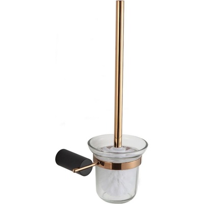 Mexen Aron WC štětka černá růžové zlato 7088150-67