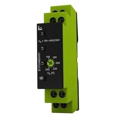 TELE HAASE relé E1YU400V01 monitorovací 1F NEBO 3F hlídání podpětí 1 CO