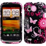 HTC Desire X Flora V6 Силиконов Калъф + Протектор