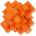 Fridolin Логически 3D пъзел Fridolin Pineapple Orange