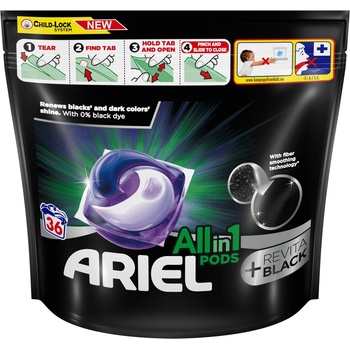 Ariel +Revitablack kapsule 36 PD