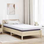 vidaXL Матрак от мемори пяна Средно 100 x 200 cm Бяло и сиво (4106327)