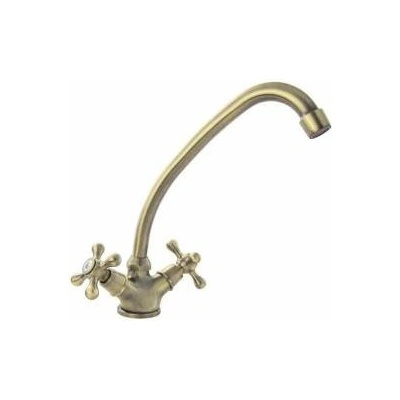 ROUSSEAU Смесител с Две Ръкохватки Rousseau Beverley Кафяв Неръждаема стомана Месинг