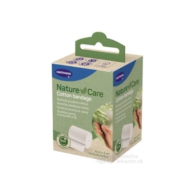 Nature Care Cotton bandage elastický obväz 6 cm x 5 m, 1x1 ks