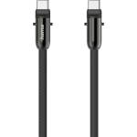 Hama Кабел за зареждане, USB-C, 2 в 1 с връзка за телефон, 1.2 m, черен (201751) - tehnik