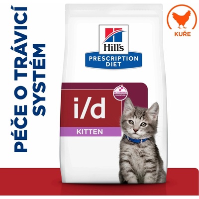 Hill's Fel. PD I/D Starostlivosť o zažívanie pre mačiatka 3 kg