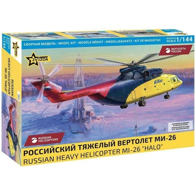 ZVEZDA Model Kit vrtulník 7054 - Russian heavy helicopter MI-26 "Halo" 1:144 CF_32-7054