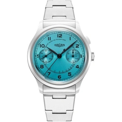 Vulcain Monopusher Turquoise Steel Bracelet