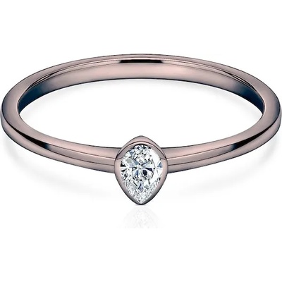 SAVICKI Годежен пръстен Pure: черно злато, диамант с шлифовка