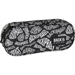 BackUP Овален ученически несесер BackUp A - Fonts, 1 цип (92802)
