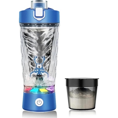 Flintronic V2 Přenosný elektrický shaker na protein 650 ml modrý